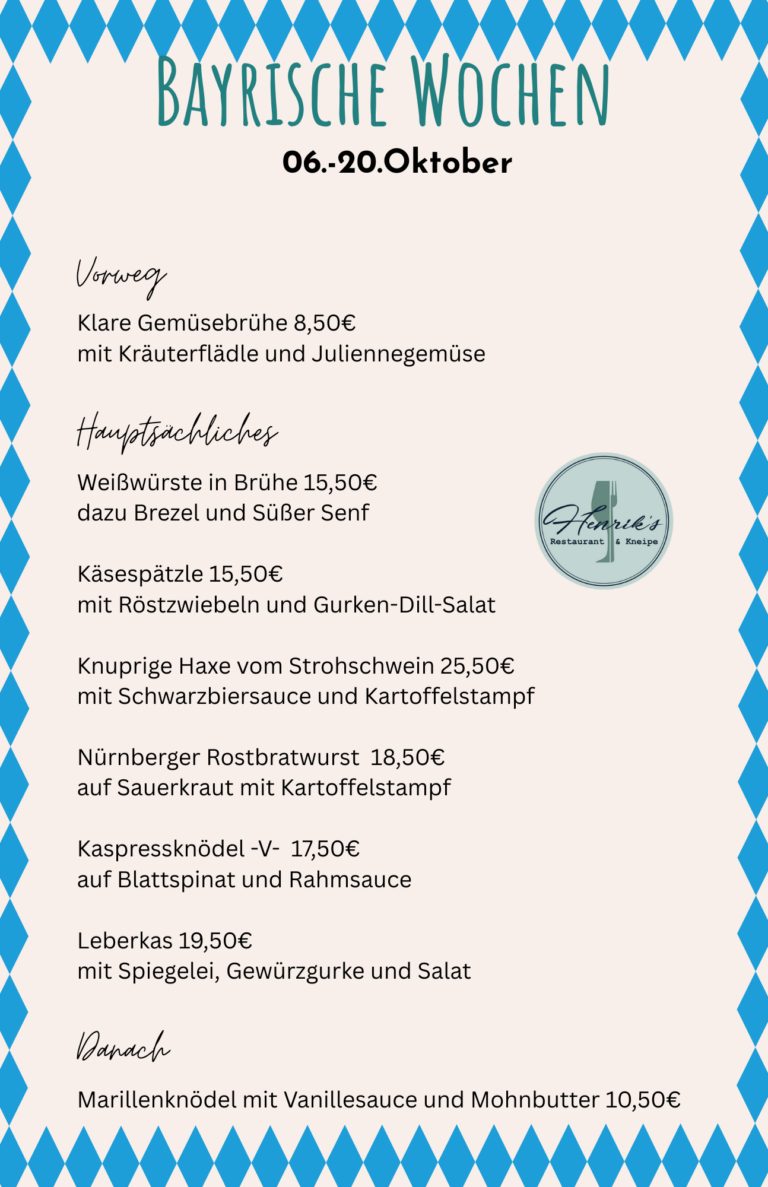 Bayrische Wochen