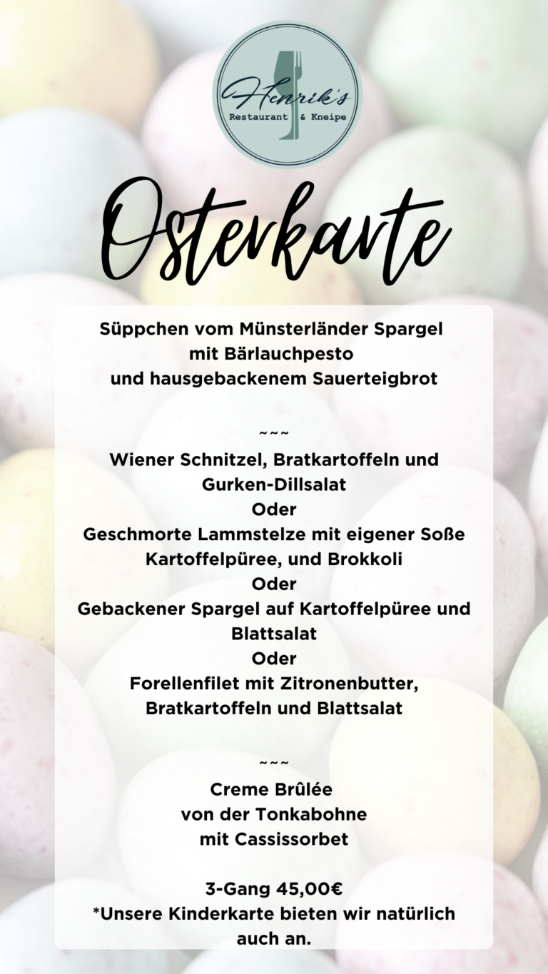 Karte für Ostersonntag