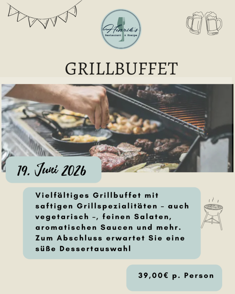 Grillbuffet 19 Juni 2026