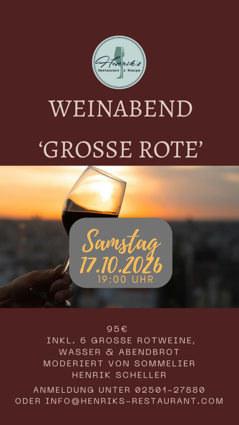 Große Rotweine